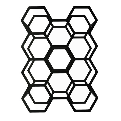 Держатель EMBODIMENT EMB-WINE-H-B для бутылок, 11 сот для хранения, черный - изображение 3