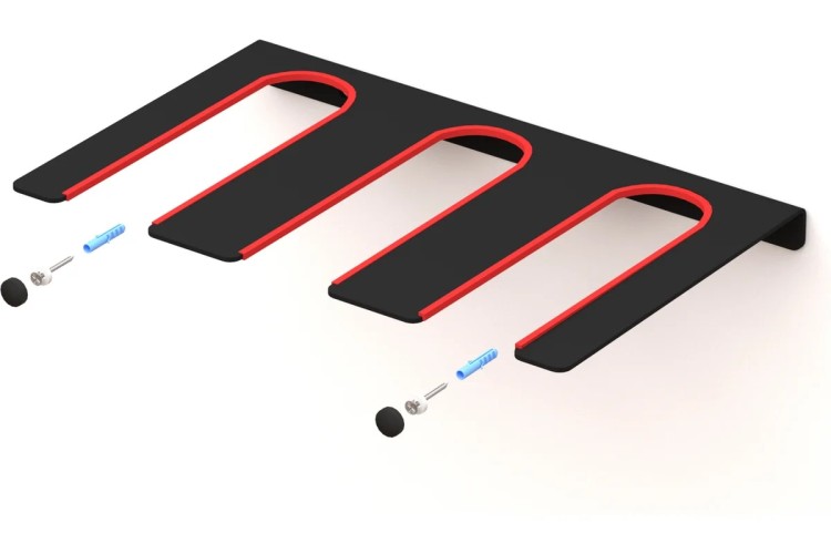 Держатель EMBODIMENT EMB-WODF-TR-B для трех шуруповертов, настенный, черный - изображение 5