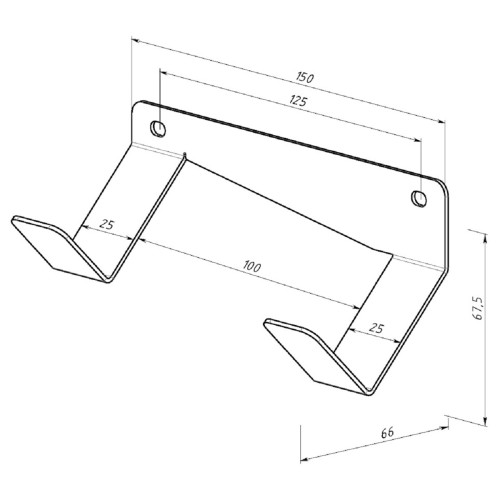 Держатель EMBODIMENT EMB-WODF-S-B для шуруповертов, настенный, черный - изображение 5