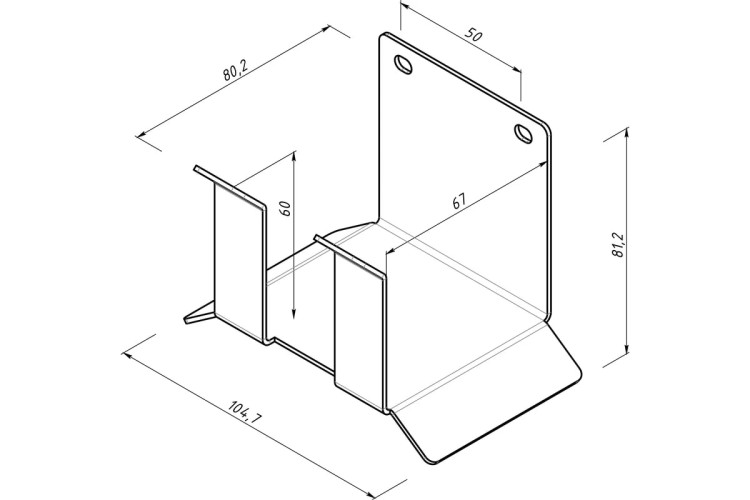 Держатель EMBODIMENT EMB-WOH-PNT-B для хранения пневм. шланга, настенный, черный - изображение 4