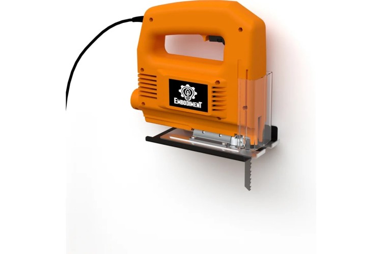 Держатель EMBODIMENT EMB-WOJIG-W-B для хранения электролобзика, настенный, черный - изображение 5