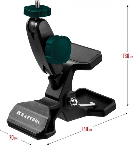 Держатель KRAFTOOL MM2 универсальный шарнирный, клипса 34704 - изображение 2