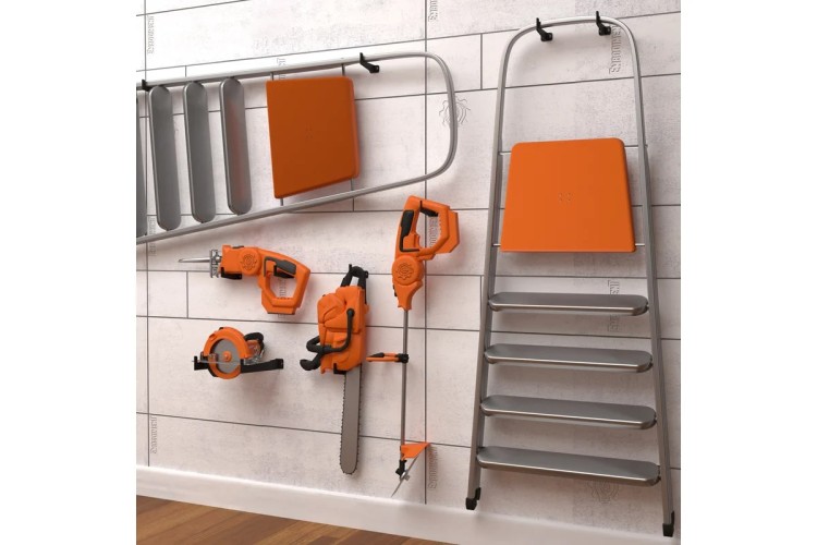 Держатель-крючок EMBODIMENT EMB-WOTUN-7-B универсальный, настенный, черный - изображение 4