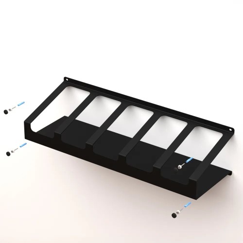 Держатель настенный EMBODIMENT EMB-WOCAN-S-B для хранения моторных масел, черный - изображение 4