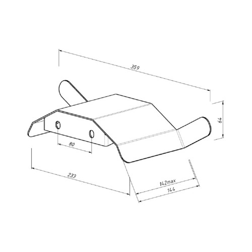 Держатель-органайзер EMBODIMENT EMB-WOH-U-B для садового шланга, настенный, черный - изображение 5