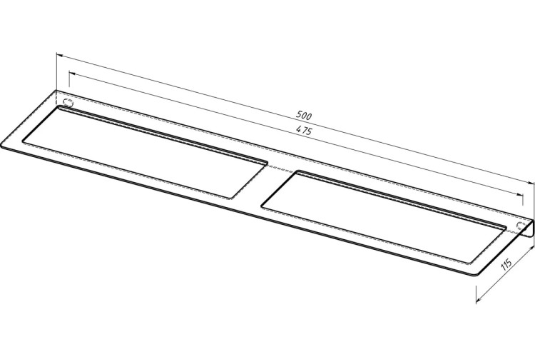 Держатель-органайзер EMBODIMENT EMB-WOPW-L-B для мотков скотча,  настенный, черный - изображение 5