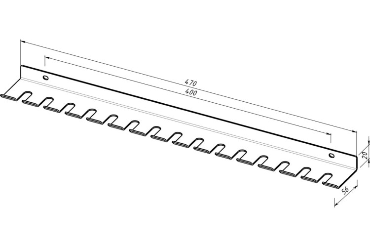 Держатель-органайзер EMBODIMENT EMB-WOPNT-B для пневмоинструмента и зажимных клещей - изображение 5