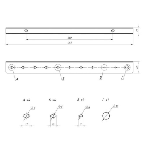 Держатель-органайзер REXANT 38-0649 для отверток, настенный, черный - изображение 5