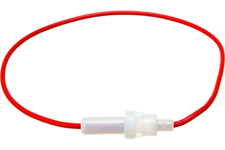 Держатель предохранителя REXANT 16-0422 ( уп. 50 штук ) круглый (FD-2837-B) (под предохранитель 5-20) 16-0422