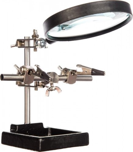 Держатель REXANT "Третья рука" с лупой х3 12-0254 12-0254