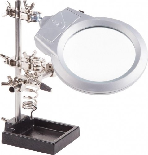 Держатель REXANT "Третья рука" с лупой х2.5 12-0253 12-0253