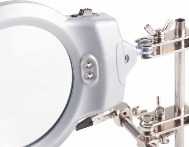 Держатель REXANT "Третья рука" с лупой х2.5 12-0253 12-0253 - изображение 5