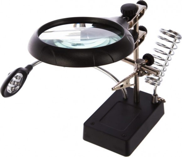 Держатель REXANT "Третья рука" с лупой х2.5 12-0250 12-0250 - изображение 2