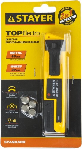 Детектор STAYER TOPElectro "standard" многофункциональный, 2в1 45296 - изображение 2