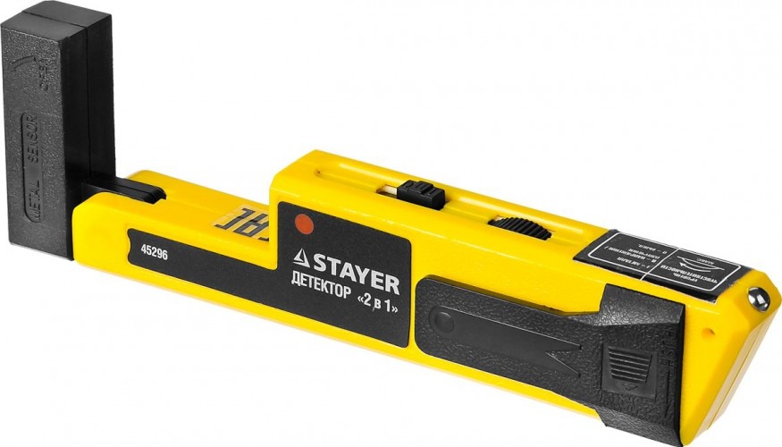 Детектор STAYER TOPElectro "standard" многофункциональный, 2в1 45296