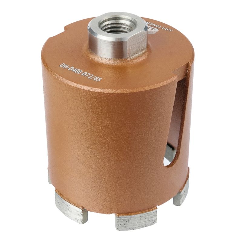 Сверло алмазное для подрозетников Адель DH-D400 (72/65 мм; M16; 6 сегментов) ДУУ00005761 - изображение 2