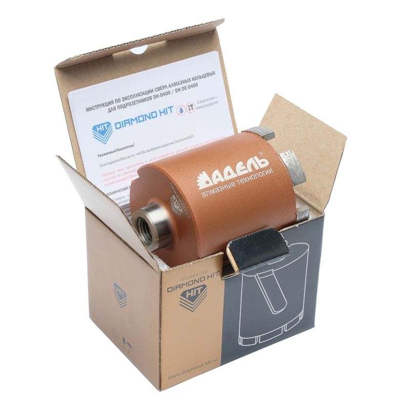 Сверло алмазное для подрозетников Адель DH-D400 (72/65 мм; M16; 6 сегментов) ДУУ00005761 - изображение 3