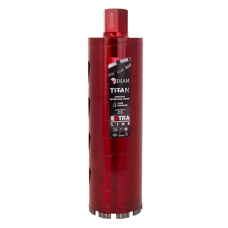 Коронка алмазная по бетону DIAM САСС 122x300х6x1,1/4UNC Extra Line Titan (арм. бетон)