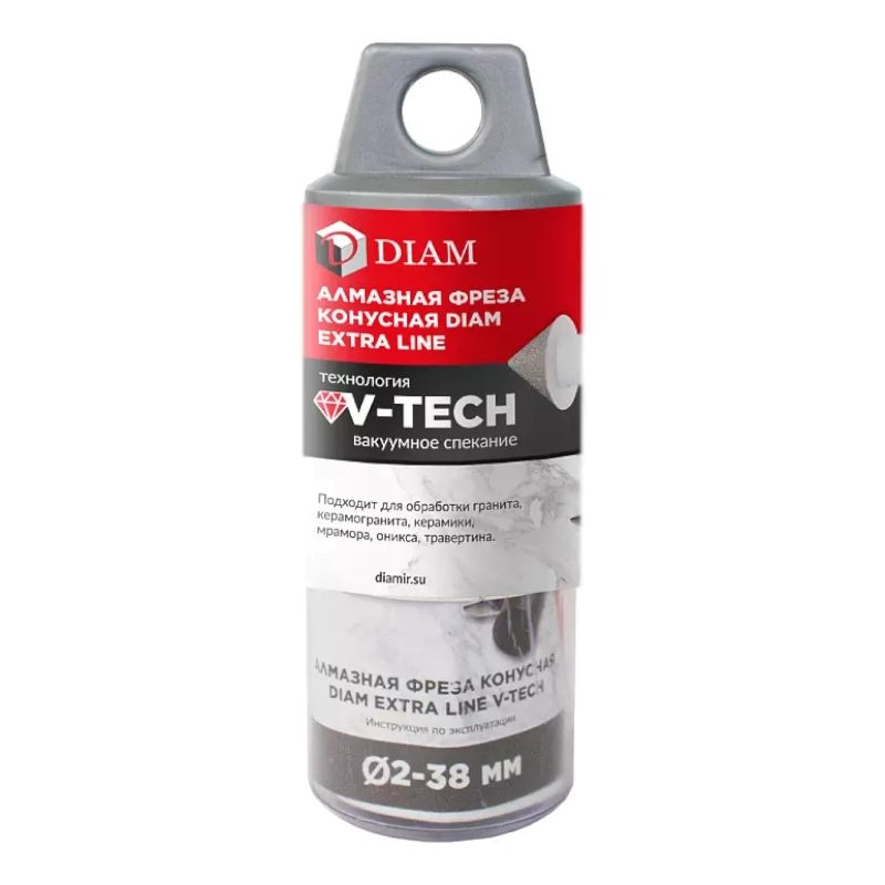 Фреза алмазная конусная DIAM 2-38x30xМ14 Extra Line V-TECH (в.спекание) - изображение 2