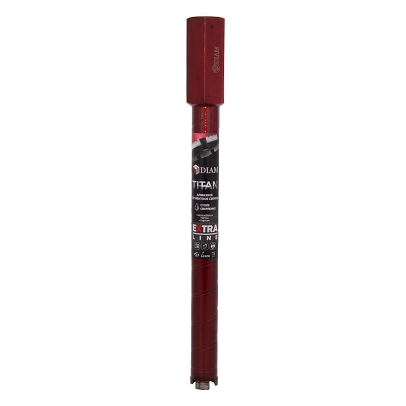 Коронка алмазная по бетону DIAM САСС 42x450х4x1,1/4UNC Extra Line Titan (арм. бетон)