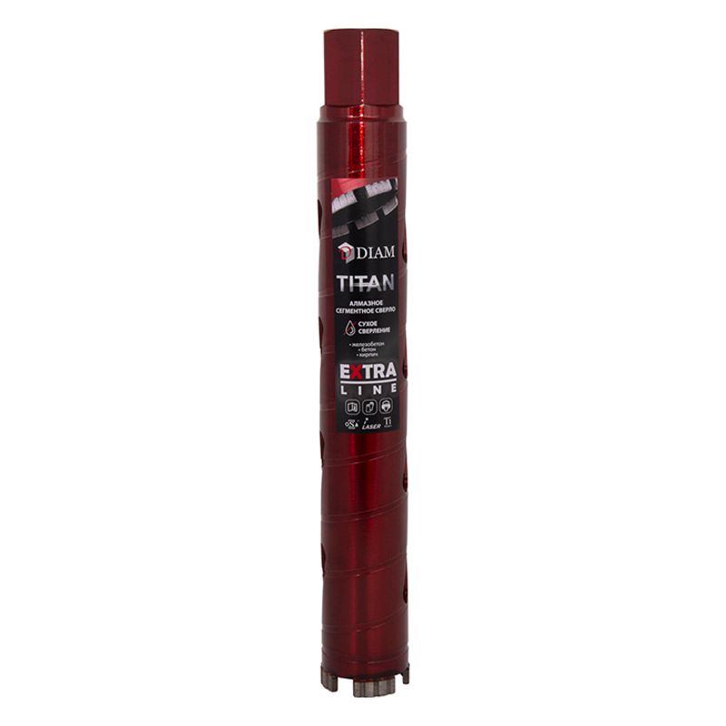Коронка алмазная по бетону DIAM САСС 52x300х4x1,1/4UNC Extra Line Titan (арм. бетон)