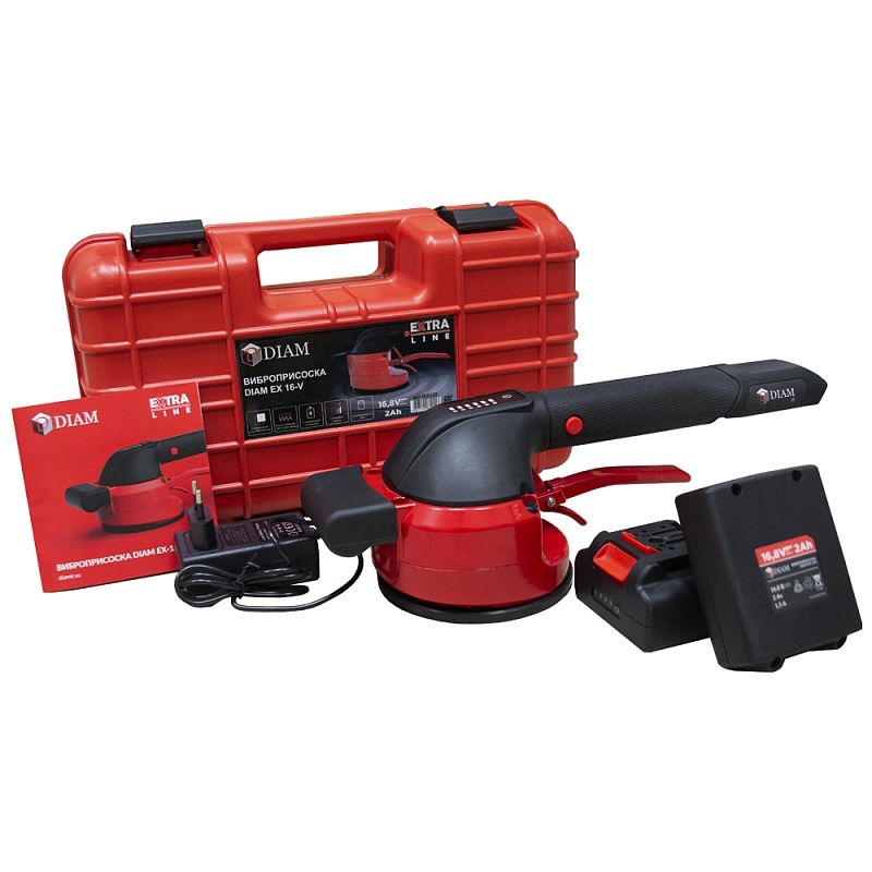 Виброприсоска для укладки плитки DIAM EX-16V (В кейсе, в комплект входит 2 АКБ, ЗУ) - изображение 2