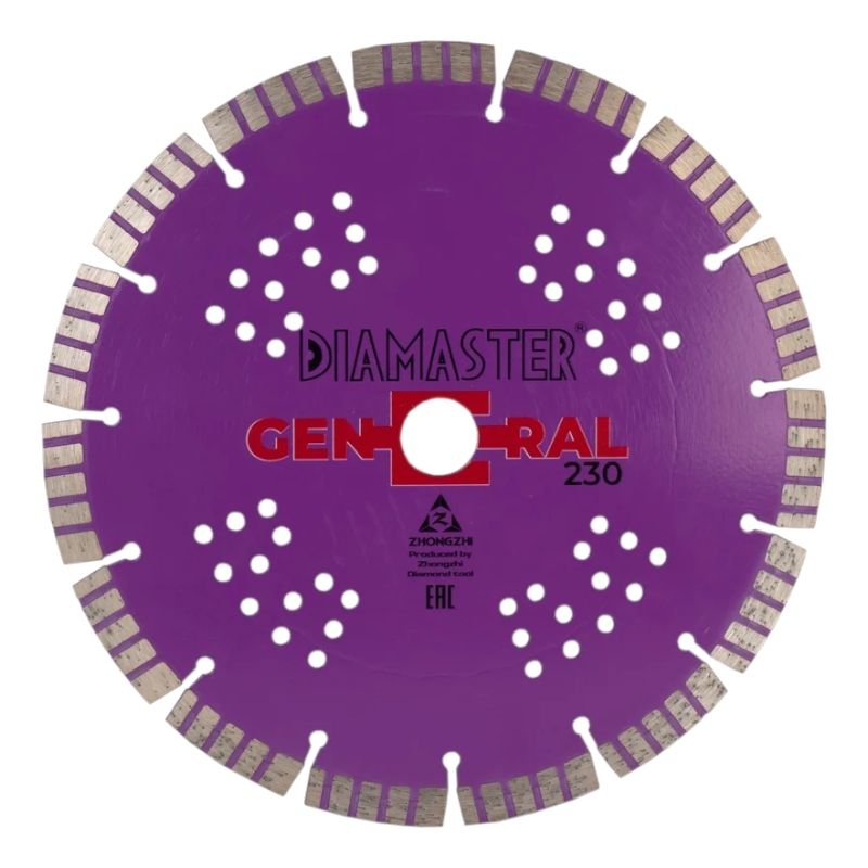 Диск сегментный DIAMASTER GENERAL 230x2,6x22,2x34x2,8x12 мм, 16z, универсал, wet/dry - изображение 9