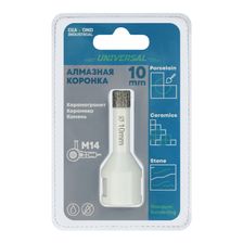Алмазная коронка Diamond Industrial 10 мм Universal по керамограниту, керамике и камню, вакуумная пайка, M14 - изображение 7