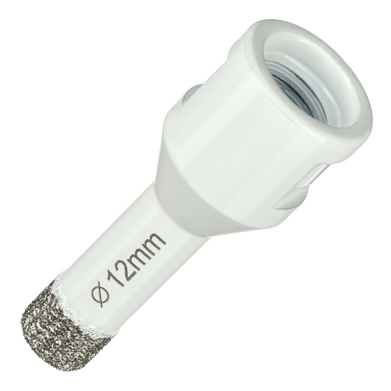 Алмазная коронка Diamond Industrial 12 мм Universal по керамограниту, керамике и камню, вакуумная пайка, M14 - изображение 2