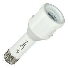 Алмазная коронка Diamond Industrial 12 мм Universal по керамограниту, керамике и камню, вакуумная пайка, M14 - изображение 6