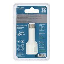 Алмазная коронка Diamond Industrial 12 мм Universal по керамограниту, керамике и камню, вакуумная пайка, M14 - изображение 8