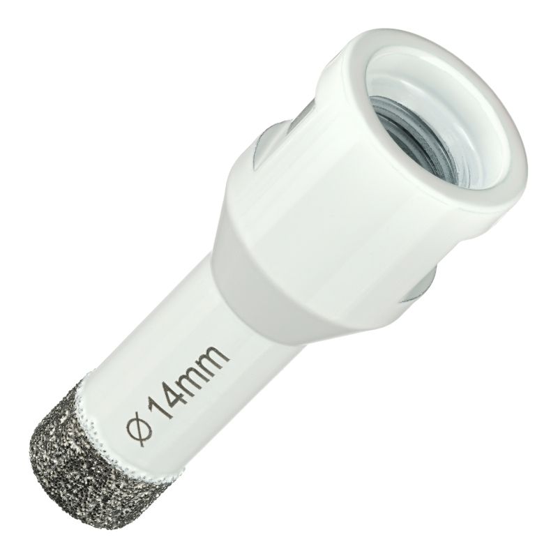 Алмазная коронка Diamond Industrial 14 мм Universal по керамограниту, керамике и камню, вакуумная пайка, M14 - изображение 2