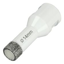 Алмазная коронка Diamond Industrial 14 мм Universal по керамограниту, керамике и камню, вакуумная пайка, M14 - изображение 5
