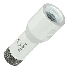 Алмазная коронка Diamond Industrial 16 мм Universal по керамограниту, керамике и камню, вакуумная пайка, M14 - изображение 6