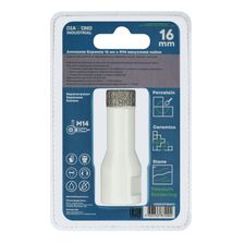 Алмазная коронка Diamond Industrial 16 мм Universal по керамограниту, керамике и камню, вакуумная пайка, M14 - изображение 8