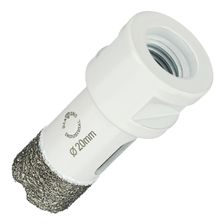 Алмазная коронка Diamond Industrial 20 мм Universal по керамограниту, керамике и камню, вакуумная пайка, M14 - изображение 6