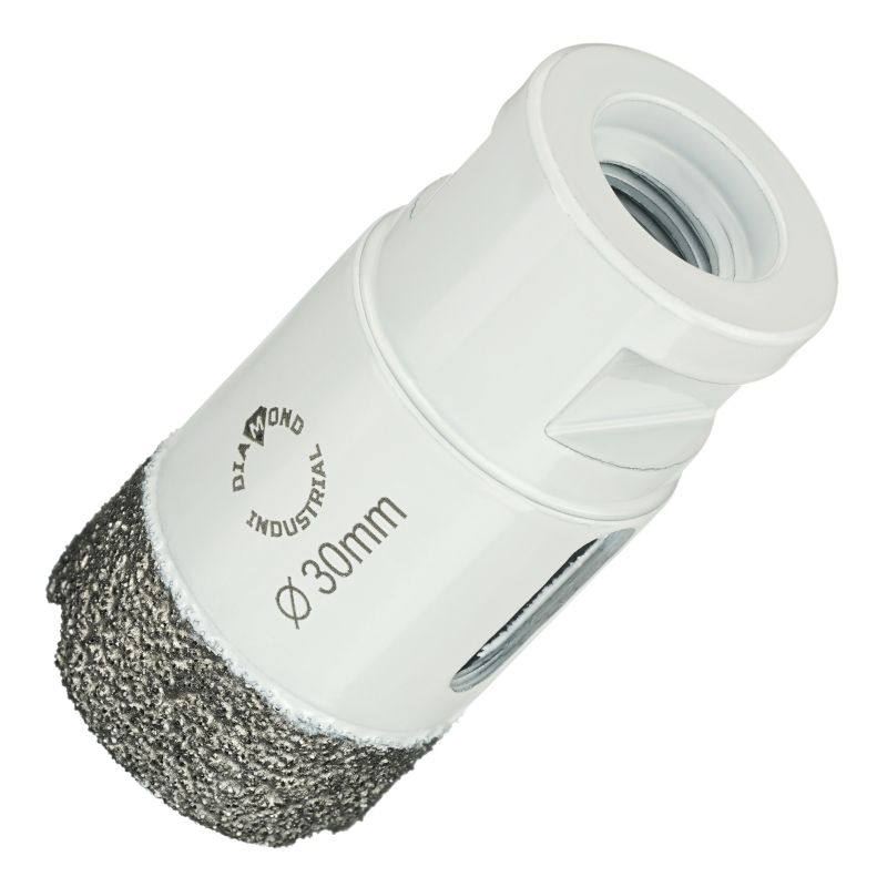 Алмазная коронка Diamond Industrial 30 мм Universal по керамограниту, керамике и камню, вакуумная пайка, M14 - изображение 2