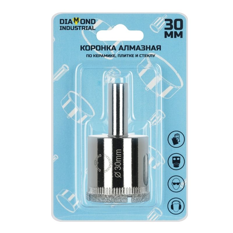 Алмазная коронка Diamond Industrial 30 мм по керамике, плитке и стеклу - изображение 3