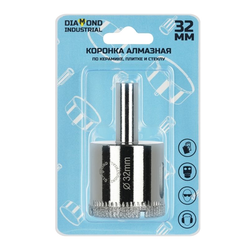 Алмазная коронка Diamond Industrial 32 мм по керамике, плитке и стеклу - изображение 3