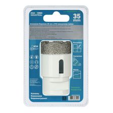 Алмазная коронка Diamond Industrial 35 мм Universal по керамограниту, керамике и камню, вакуумная пайка, M14 - изображение 8