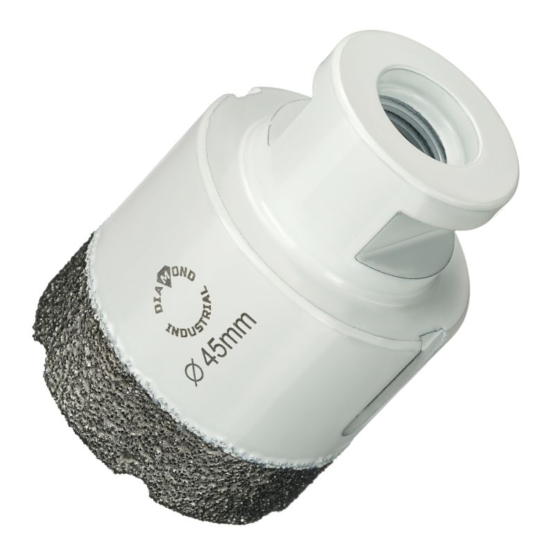 Алмазная коронка Diamond Industrial 45 мм Universal по керамограниту, керамике и камню, вакуумная пайка, M14 - изображение 2