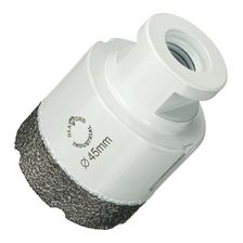 Алмазная коронка Diamond Industrial 45 мм Universal по керамограниту, керамике и камню, вакуумная пайка, M14 - изображение 6