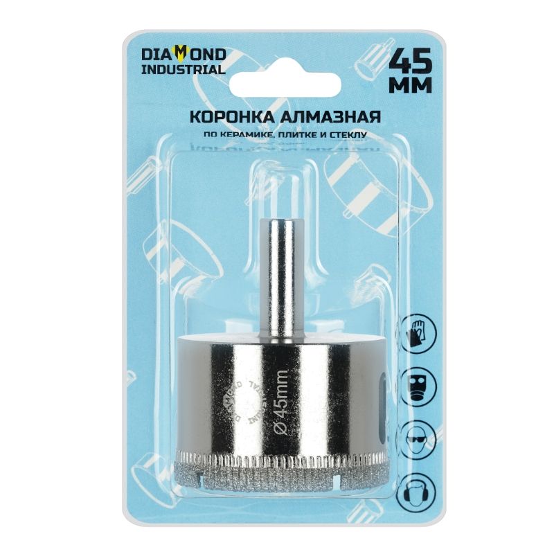 Алмазная коронка Diamond Industrial 45 мм по керамике, плитке и стеклу - изображение 3