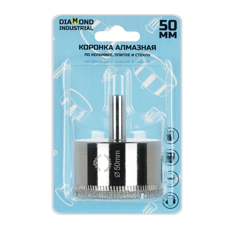Алмазная коронка Diamond Industrial 50 мм по керамике, плитке и стеклу - изображение 3