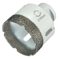 Алмазная коронка Diamond Industrial 55 мм Universal по керамограниту, керамике и камню, вакуумная пайка, M14 - изображение 5