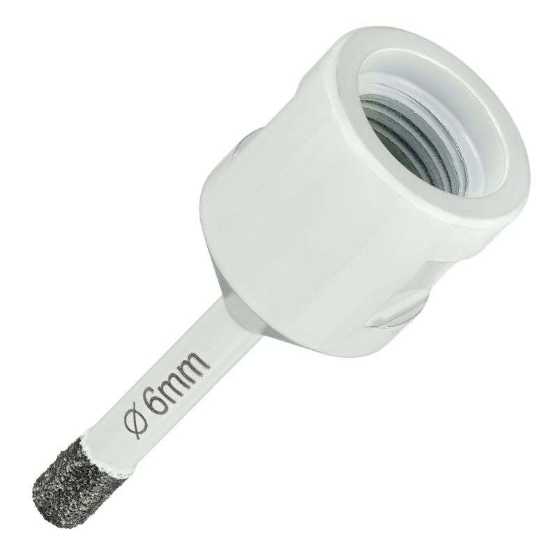 Алмазная коронка Diamond Industrial 6 мм Universal по керамограниту, керамике и камню, вакуумная пайка, M14 - изображение 2