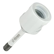 Алмазная коронка Diamond Industrial 6 мм Universal по керамограниту, керамике и камню, вакуумная пайка, M14 - изображение 6