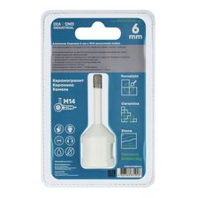 Алмазная коронка Diamond Industrial 6 мм Universal по керамограниту, керамике и камню, вакуумная пайка, M14 - изображение 8