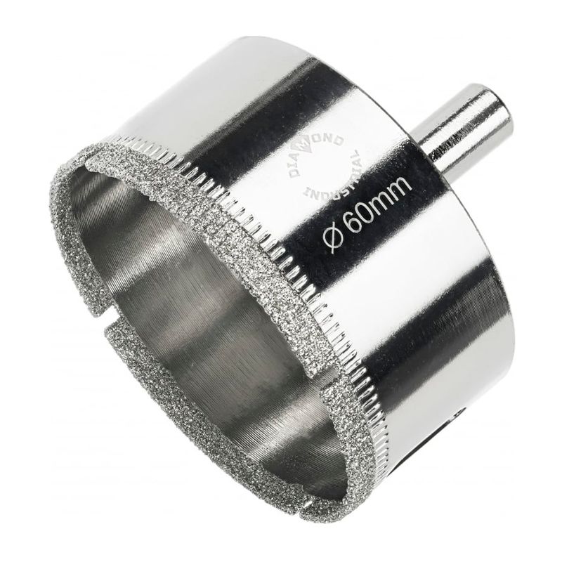 Алмазная коронка Diamond Industrial 60 мм по керамике, плитке и стеклу
