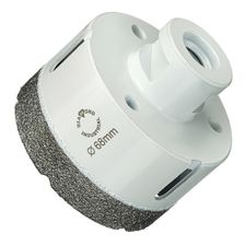 Алмазная коронка Diamond Industrial 68 мм Universal по керамограниту, керамике и камню, вакуумная пайка, M14 - изображение 6